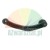 Black curved plastic handle with reinforced ribbed structure and mounting holes.