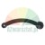 Black curved plastic mounting bracket with circular adjustment points on both ends