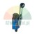 Industrial limit switch ME-8108 with adjustable roller lever on white background.