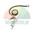 Tire pressure gauge inflator gun with analog dial and hose