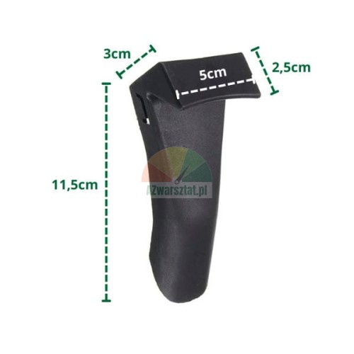 Long plastic cover for clamping jaws with dimensions
