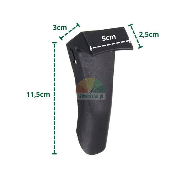 Long plastic cover for clamping jaws with dimensions