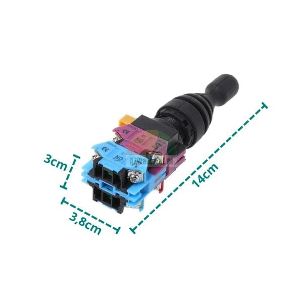 Truck tire changer control panel joystick with dimensions