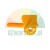 Orange plastic assembly element, wedge for windows or furniture.