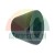 Black rubber cone bushing with a center hole for industrial damping.