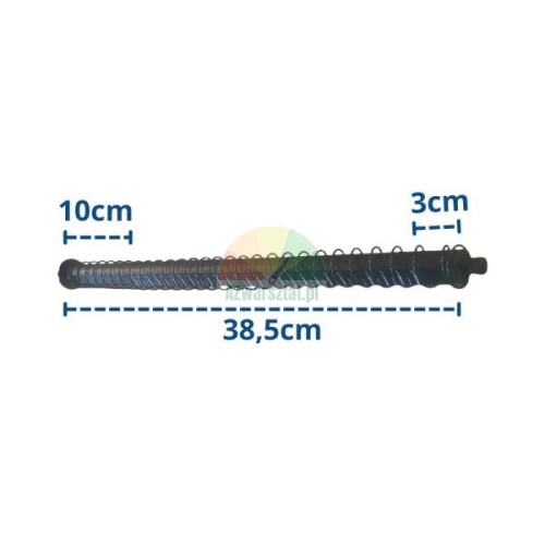 Wheel balancer gauge with spring and arm, 38.5 cm length