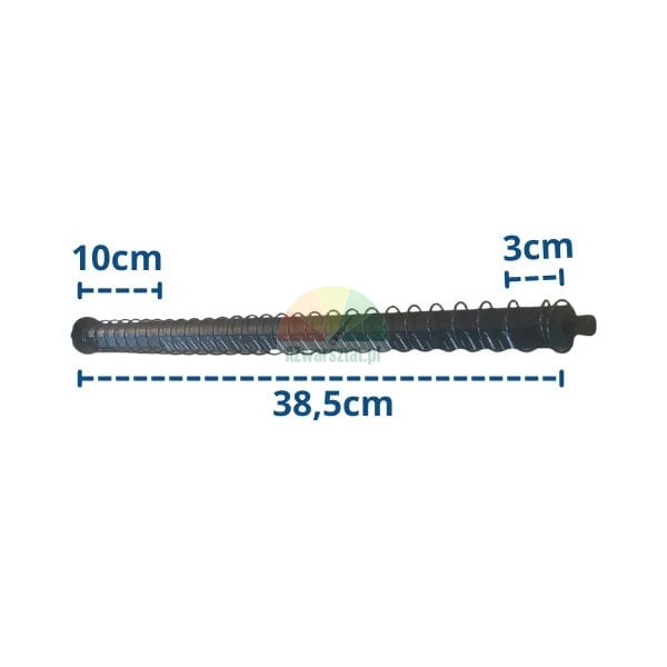 Wheel balancer gauge with spring and arm, 38.5 cm length