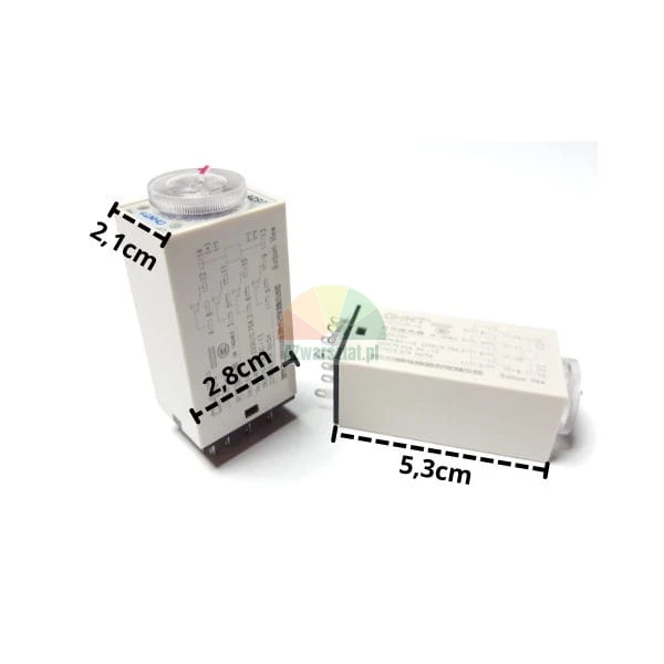 DC 24V 5 sec 14 PIN time relay with dimensions