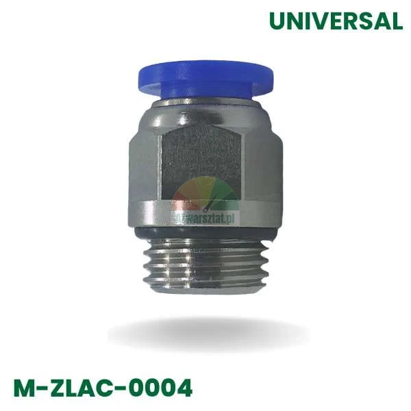 Pneumatic push-in fitting 8mm, 12.7mm (1/4 inch) thread M-ZLAC-0004