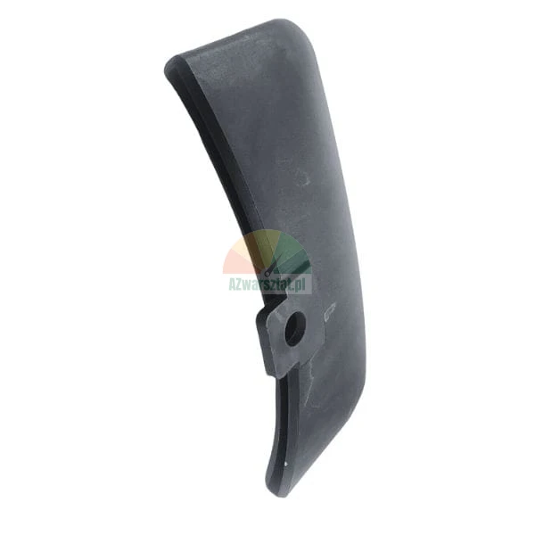 Black rubber mudguard flap or protective trim piece with a central mounting hole
