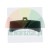 Black curved plastic component with a mounting tab and a hole at the top.