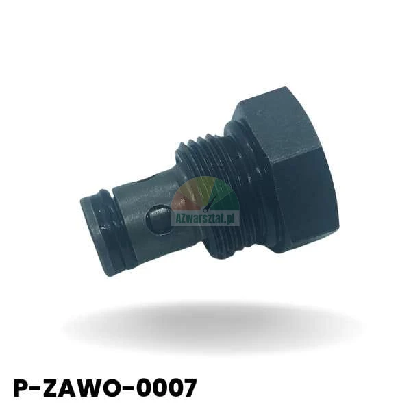 Black metal check valve with 20mm thread and seal, product code P-ZAWO-0007