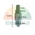 Lowering valve 20mm with technical dimensions