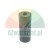 Cylindrical metal spacer sleeve with a rectangular hole on top.