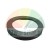 Black rubber ring gasket on a white background.