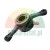Quick release nut for wheel balancer with two wings and red levers on a white background.