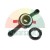 Quick release wing nut for wheel balancer with red levers and an additional pressure ring.