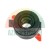 Close-up of a black quick release wing nut with red handles for a wheel balancer