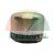 Silver metal cap on a black plastic base with an 8mm threaded hole.