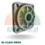 Square actuator mounting plate 7.8x7.8 cm with center hole and gasket, model M-FLAN-0004