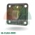 Actuator mounting flange with eye (7.8cm) model M-FLAN-0001, square metal base with four mounting holes.