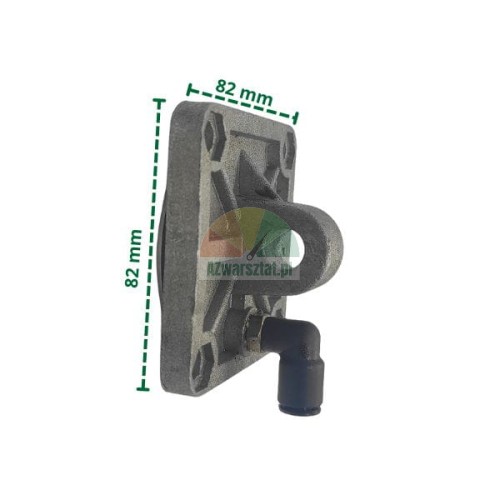 Clamping cylinder flange 8.2x8.2 cm without recess