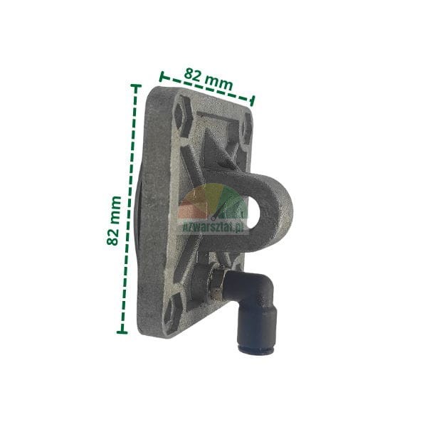 Clamping cylinder flange 8.2x8.2 cm without recess