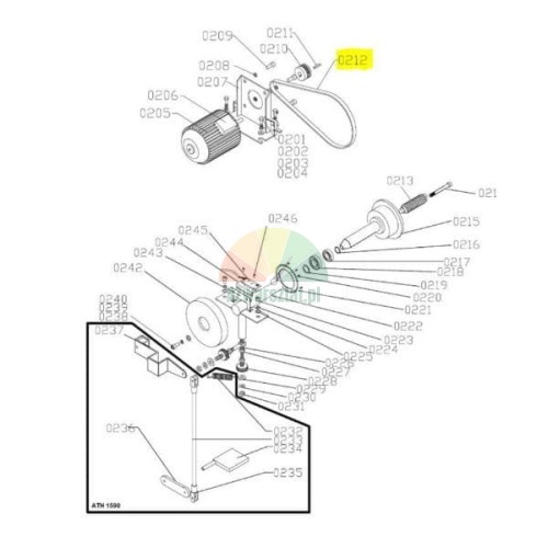 Wheel balancer motor belt 96cm