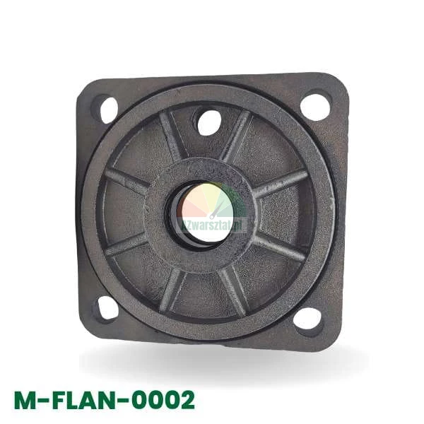 Clamping/tilting cylinder cover 8.2x8.2cm with piston rod hole