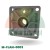 Clamping/tilting cylinder cover 9x9cm with piston rod hole