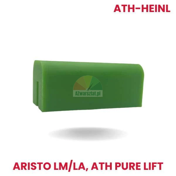 Green replacement sliding block for ATH-Heinl Aristo LM/LA and ATH Pure Lift car lifts.