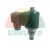 Hydraulic solenoid valve with coil and electrical connector on a white background.