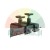 Adjustable supports for the Redats engine support beam, black metal components with wing screws.