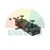 Black REDATS hydraulic pit jack with two adjustable support arms and black finish.