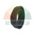 Black rubber eye cup or circular seal for optical devices on a white background.
