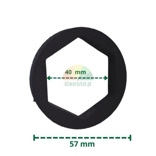 Hexagonal rubber stopper for tire changer 40mm