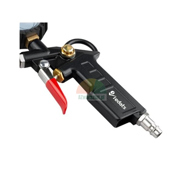 Redats tire inflator gun handle with red trigger and quick connector.