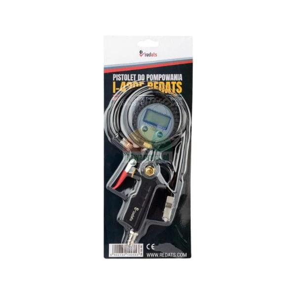 Digital tire inflator gun REDATS with LCD pressure gauge in original packaging