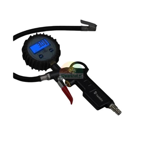 Digital tire inflator gun with LCD pressure gauge by Redats
