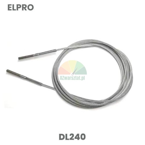 ELPRO DL240 replacement steel drive cable with terminals.