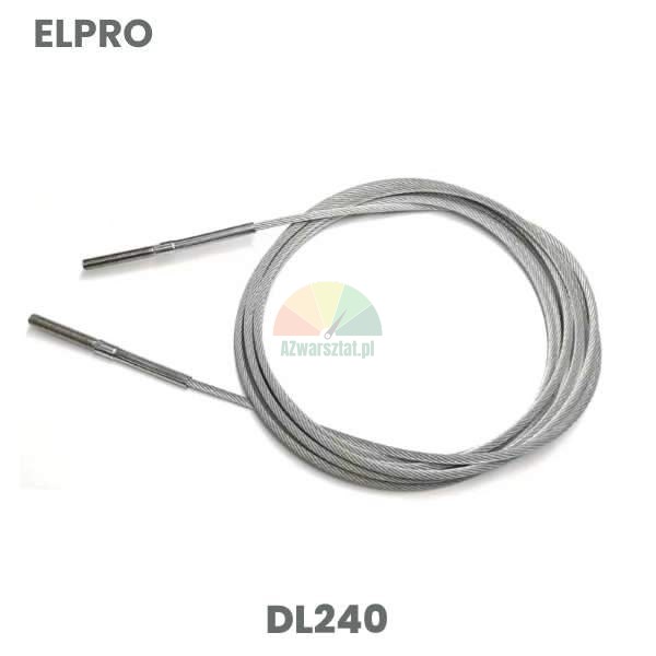 ELPRO DL240 replacement steel drive cable with terminals.