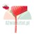Red flexible pneumatic hose 8x5mm, shown on a white background with a 24h shipping icon from Poland.