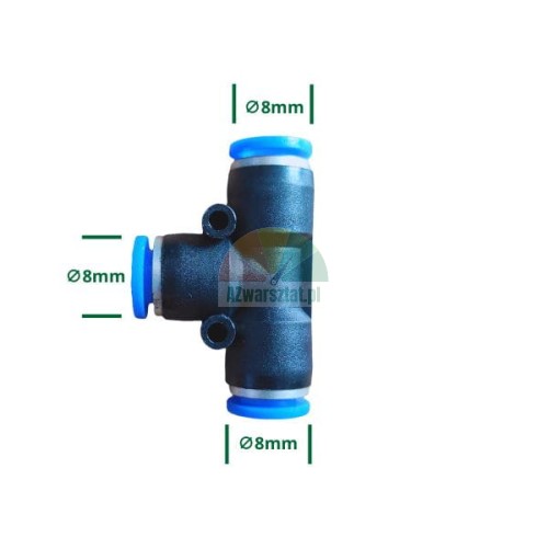 Pneumatic T-connector 8mm