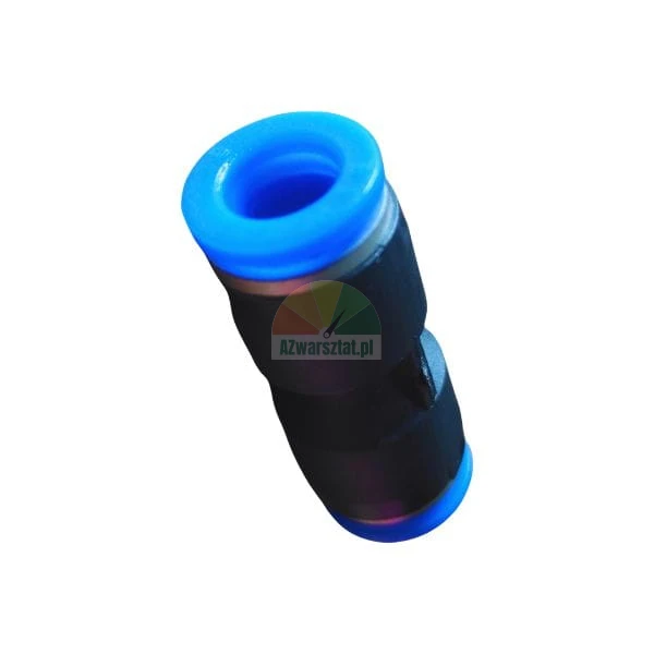 Straight pneumatic push-in connector fitting with blue release rings