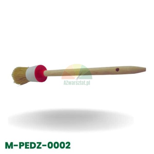 Round paint brush 30mm M-PEDZ-0002 with wooden handle and natural bristles