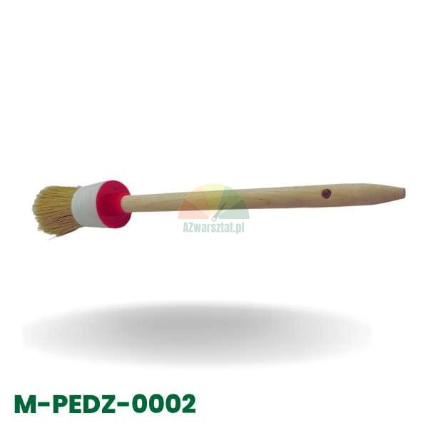 Round paint brush 30mm M-PEDZ-0002 with wooden handle and natural bristles