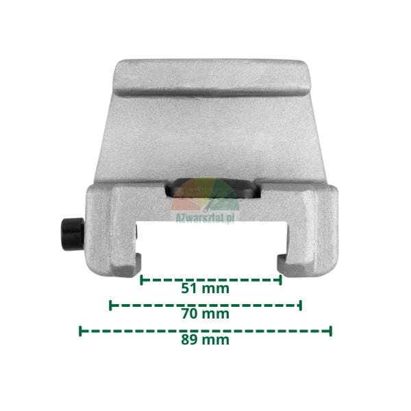 Aluminium clamping jaw for truck tire changer with dimensions