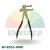 Professional wheel weight pliers with hammer for wheel balancing.