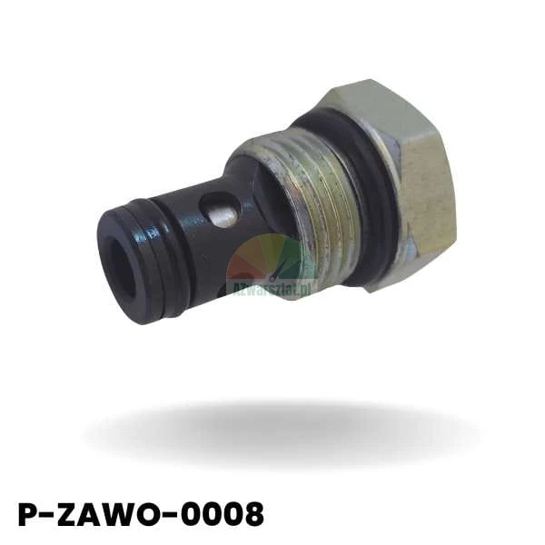 Check valve with 19mm thread, metal hydraulic component with seal