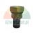 Hydraulic cartridge valve with hexagonal head, threaded body, and O-ring seal on a white background.